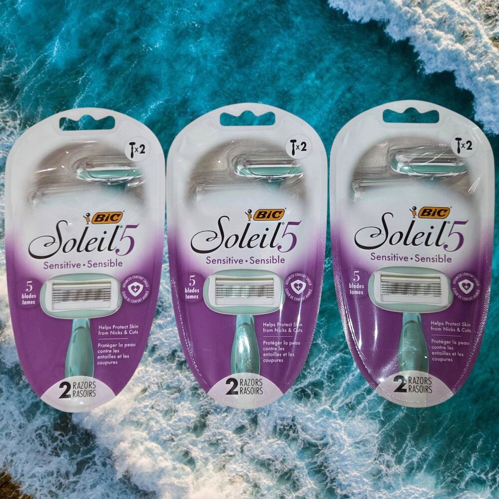 BIC Soleil 5 Women's Sensitive Disposable 5-Blade Razors